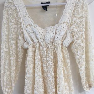 Max Edition soft boho crochet top